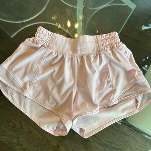 Lululemon Athletica Light Pink Athletic Shorts